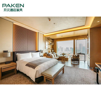 качество  Hotel High Glossy Finish Queen Size Bedroom Suites завод