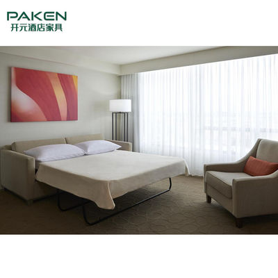 Transformable сюита диван-кровати гостиницы деревянной рамки