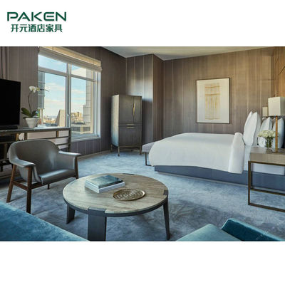Подгонянный набор мебели спальни пятизвездочной гостиницы современного дизайна деревянный