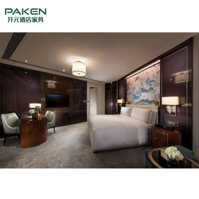 Набор спальни гостиницы Paken роскошный деревянный фиксированный свободный