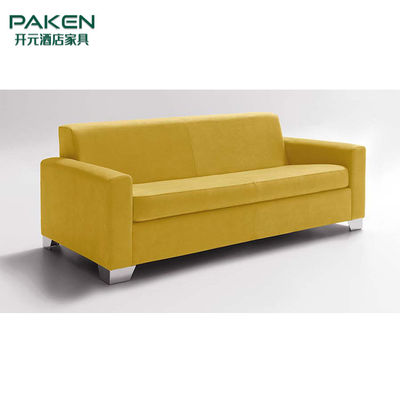 Коммерчески современная желтая диван-кровать гостиницы ткани