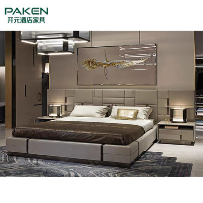 Подгоняйте кровать Furniture&amp;Modern роскошной спальни мебели виллы роскошную