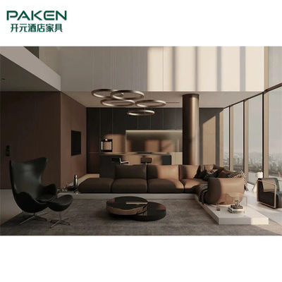 Элегантный и мирный стиль подгоняет современную мебель комнаты прожития мебели виллы