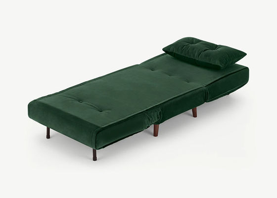 Софа небольшого бархата высокой плотности диван-кровати гостиницы космоса одиночная легкая для установки вниз с типа