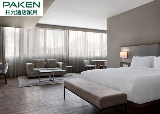 Мебель спальни звезды гостиницы 5 стандартная устанавливает облицовку Ashtree + светлая мебель отдыха оттенка